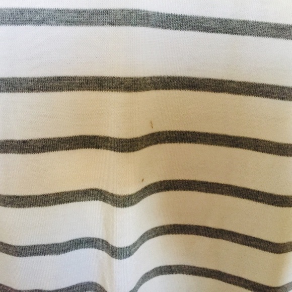 BANANA REPUBLIC Threadsoft Stripe Turtleneck Top With Long Sleeves Ivory Size XS - Picture 13 of 14